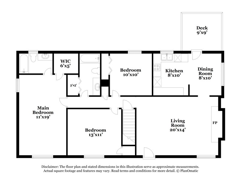 2,255/Mo, 107 Cedar Creek Ct Acworth, GA 30101 Floor Plan View 2