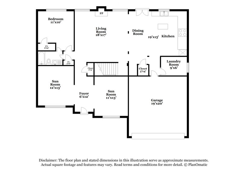 4,100/Mo, 2713 Carleton Gold Rd Unit 6 Dacula, GA 30019 Floor Plan View