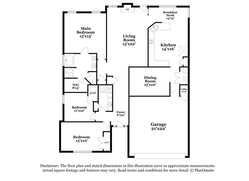 2,490/Mo, 2950 Northcliff Dr Suwanee, GA 30024 Floorplan View
