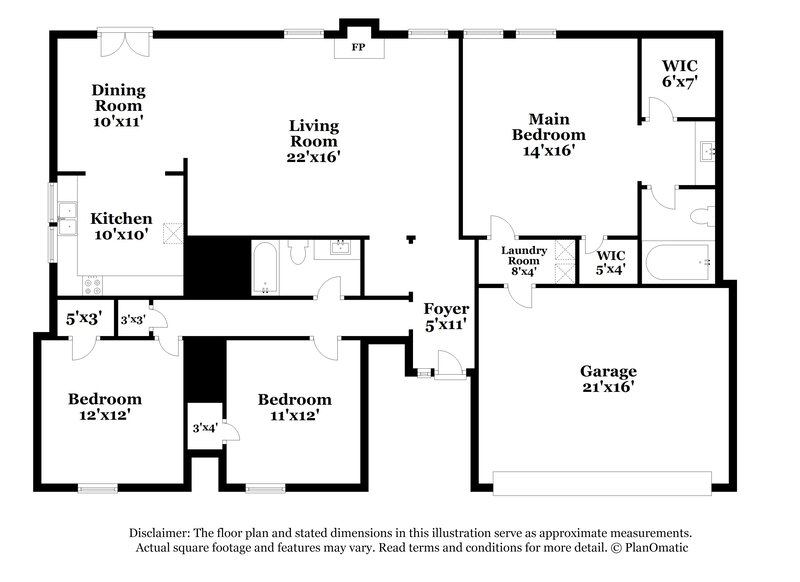 2,245/Mo, 5475 Ballard Way Norcross, GA 30071 Floorplan View