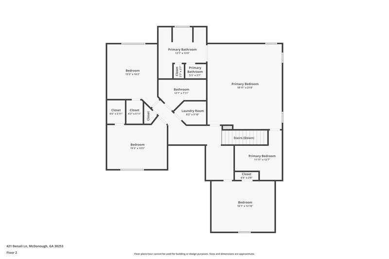 2,750/Mo, 421 Denali Ln McDonough, GA 30253 Floor Plan View 2