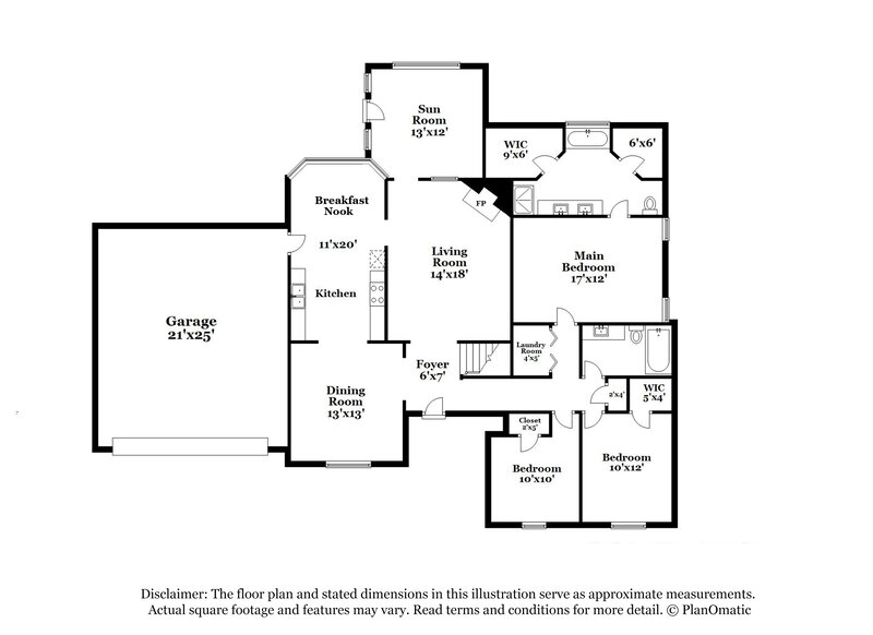 2,515/Mo, 1001 Crown Corners Dr McDonough, GA 30253 Floorplan View