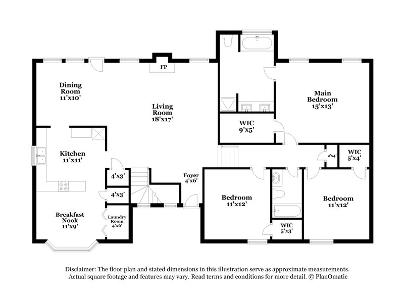 3,100/Mo, 6218 Emerald Springs Dr SE Acworth, GA 30102 Floor Plan View 2