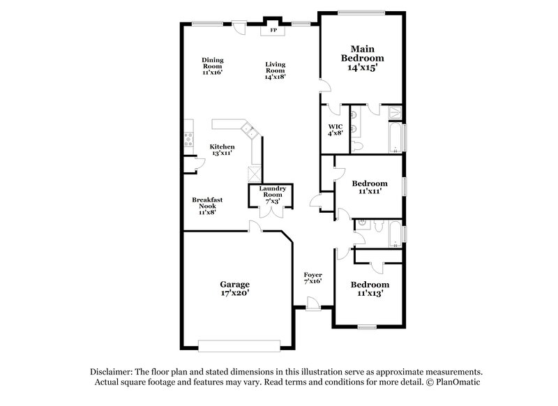 2,050/Mo, 19 Miles Dr SE Cartersville, GA 30120 Floor Plan View