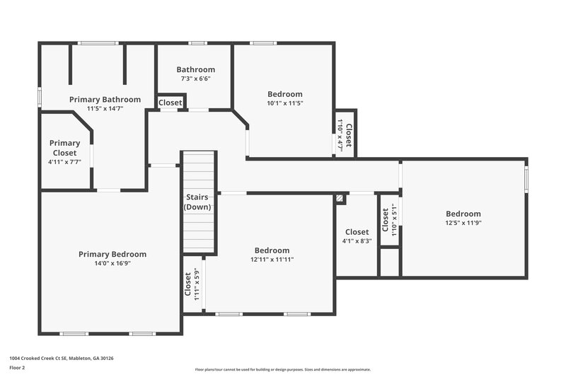 2,785/Mo, 1004 Crooked Creek Ct SE Mableton, GA 30126 Floorplan View 2
