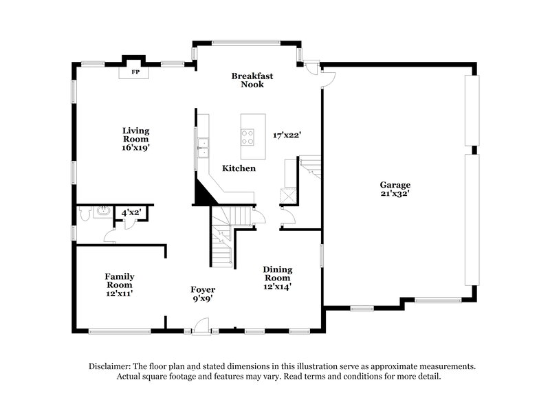 2,985/Mo, 414 Longridge Ct Ellenwood, GA 30294 Floor Plan View 2