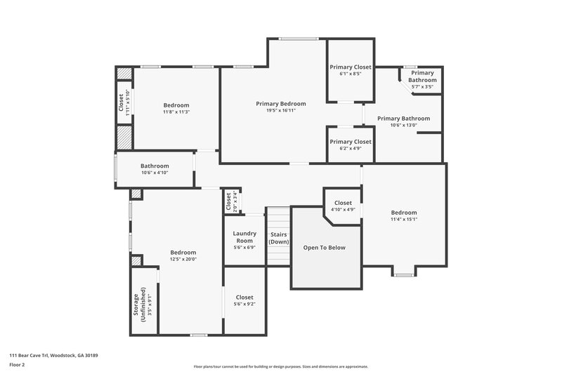 2,595/Mo, 111 Bear Cave Trl Woodstock, GA 30189 Floorplan View 2