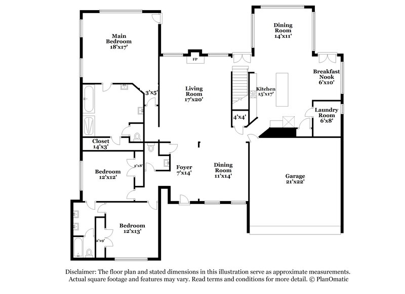 2,420/Mo, 7140 Crestview Dr SE Covington, GA 30014 Floor Plan View