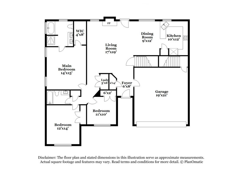 2,130/Mo, 2626 Neighborhood Walk Villa Rica, GA 30180 Floor Plan View