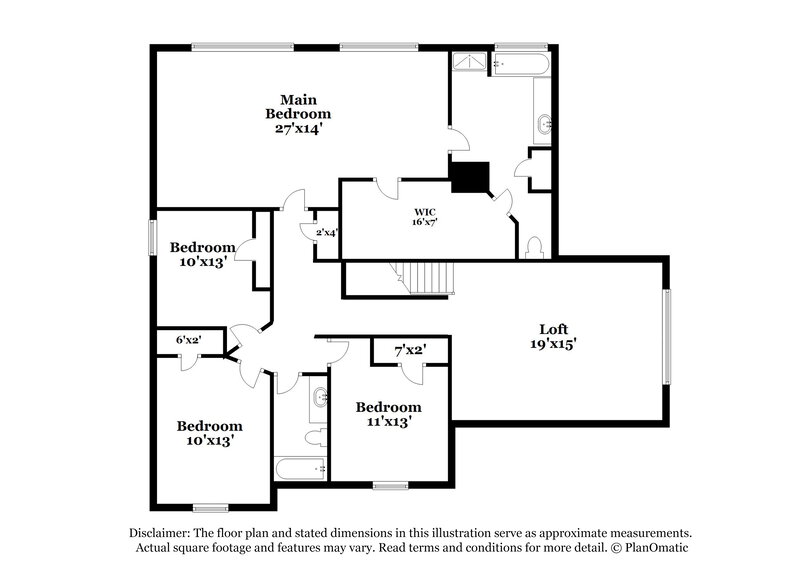 2,740/Mo, 4490 Split Creek Dr Douglasville, GA 30135 Floor Plan View 2
