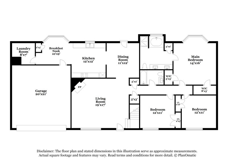 2,045/Mo, 611 Longstreet Ln Locust Grove, GA 30248 Floorplan View