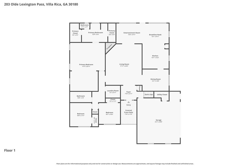 0/Mo, 203 Olde Lexington Pass Villa Rica, GA 30180 Floor Plan View