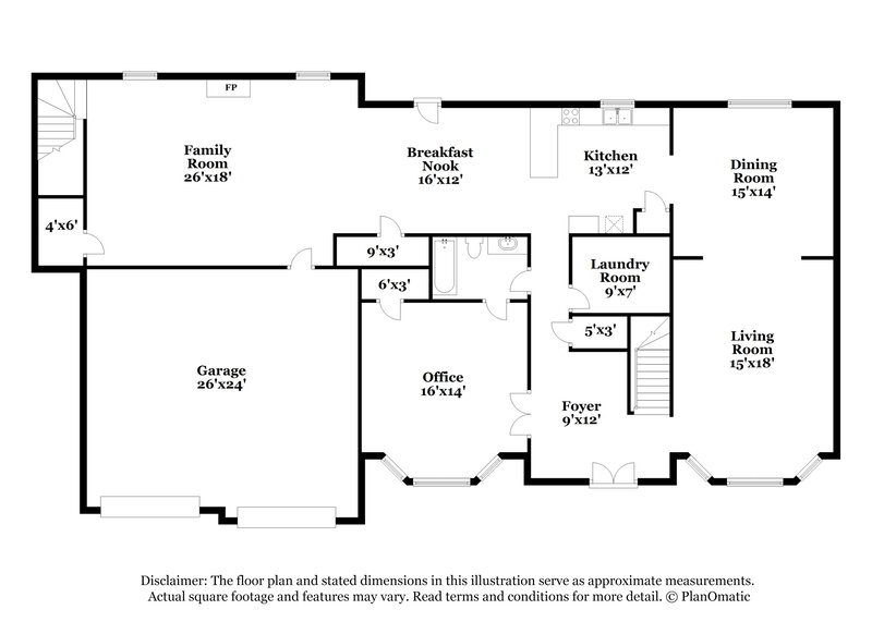 2,355/Mo, 3004 Peach Blossom Trce SE Conyers, GA 30013 Floor Plan View