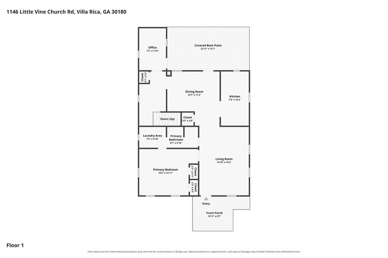 1,710/Mo, 1146 Little Vine Church Rd Villa Rica, GA 30180 Floor Plan View 2