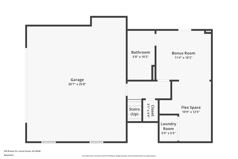 1,705/Mo, 505 Brewer Dr Locust Grove, GA 30248 Floor Plan View