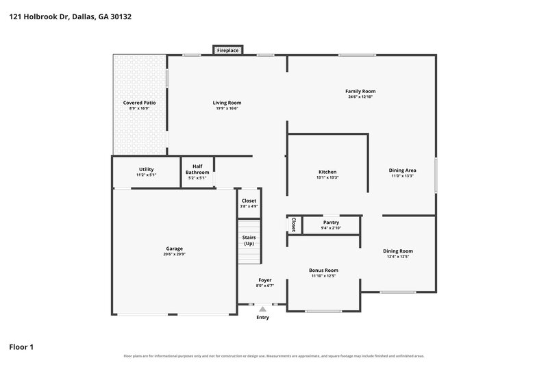 2,610/Mo, 121 Holbrook Dr Dallas, GA 30132 Floor Plan View