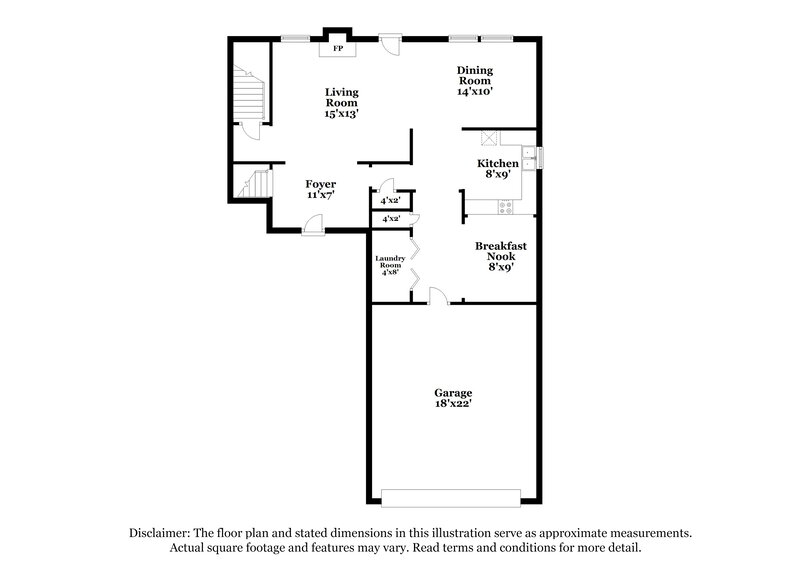 2,320/Mo, 1738 Pierce Arrow Pkwy Tucker, GA 30084 Floorplan View