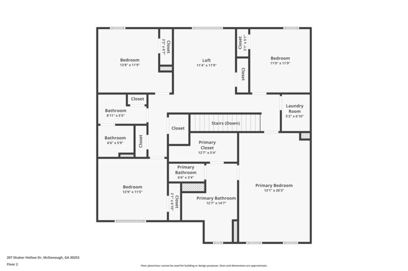 3,260/Mo, 207 Shaker Hollow Dr McDonough, GA 30253 Floorplan View 2