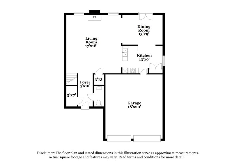 2,160/Mo, 3033 Sable Run Rd Atlanta, GA 30349 Floor Plan View