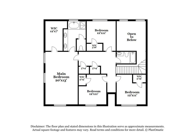 2,875/Mo, 6176 Mulberry Park Dr Braselton, GA 30517 Floor Plan View 2