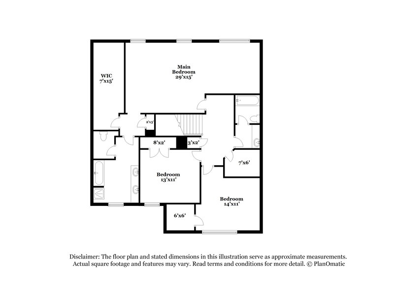 2,415/Mo, 6639 Sky Leaf Ln Fairburn, GA 30213 Floor Plan View 2