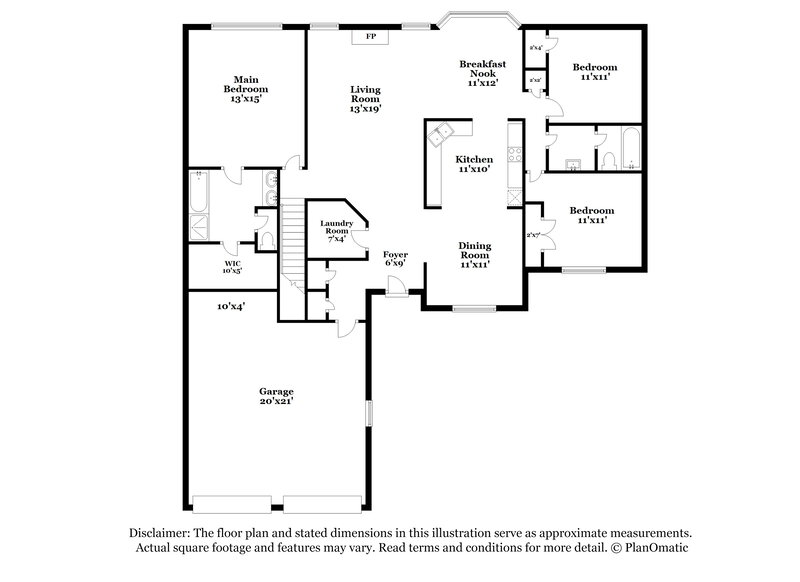 2,255/Mo, 480 Saddle Chase Dr Bremen, GA 30110 Floor Plan View