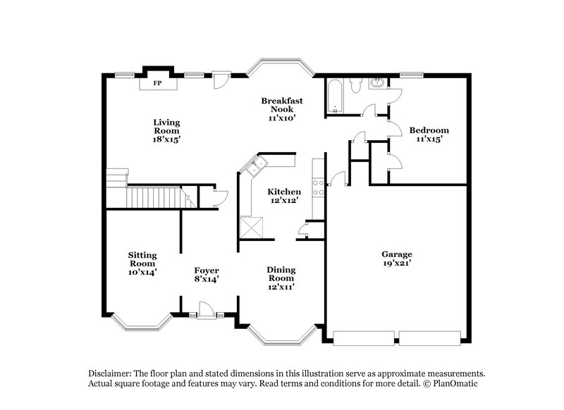 2,815/Mo, 9105 Overlook Dr Jonesboro, GA 30238 Floorplan View