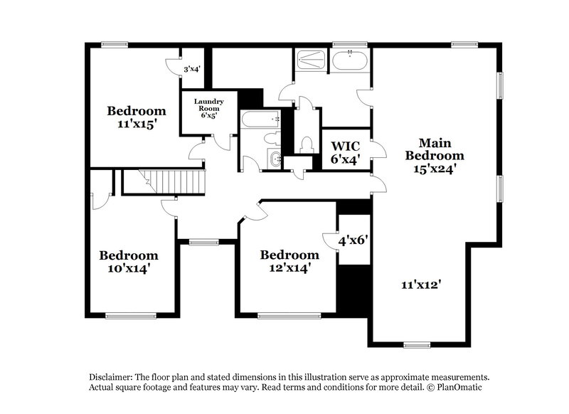 2,815/Mo, 9105 Overlook Dr Jonesboro, GA 30238 Floorplan View 2
