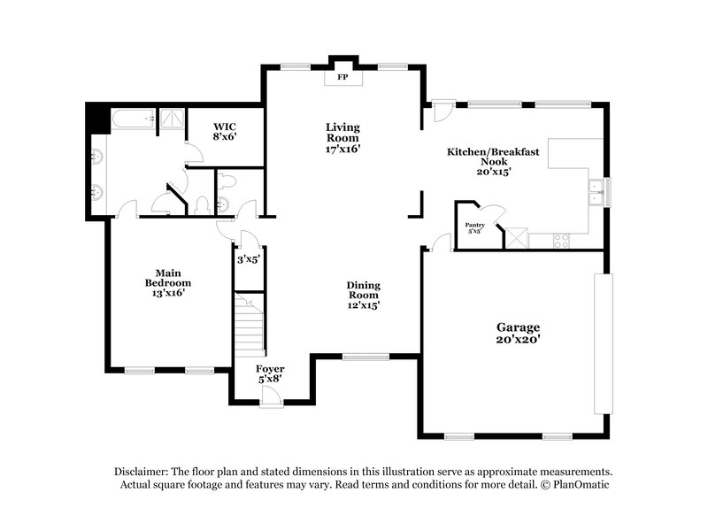 2,820/Mo, 355 Woodstream Dr Newnan, GA 30265 Floorplan View