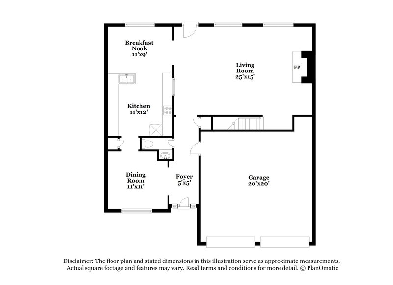 1,970/Mo, 119 Crescent Brook Xing Dallas, GA 30157 Floorplan View