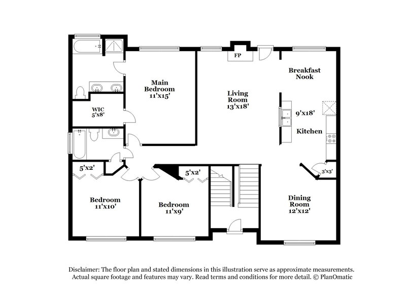 2,435/Mo, 6972 Chasewater Ln Austell, GA 30168 Floor Plan View