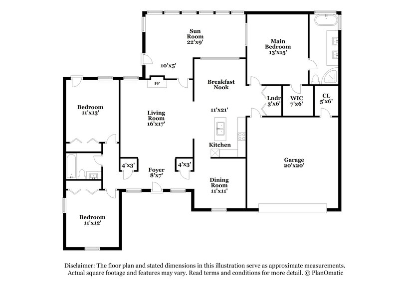 1,980/Mo, 40 Dunning Keep Covington, GA 30016 Floor Plan View