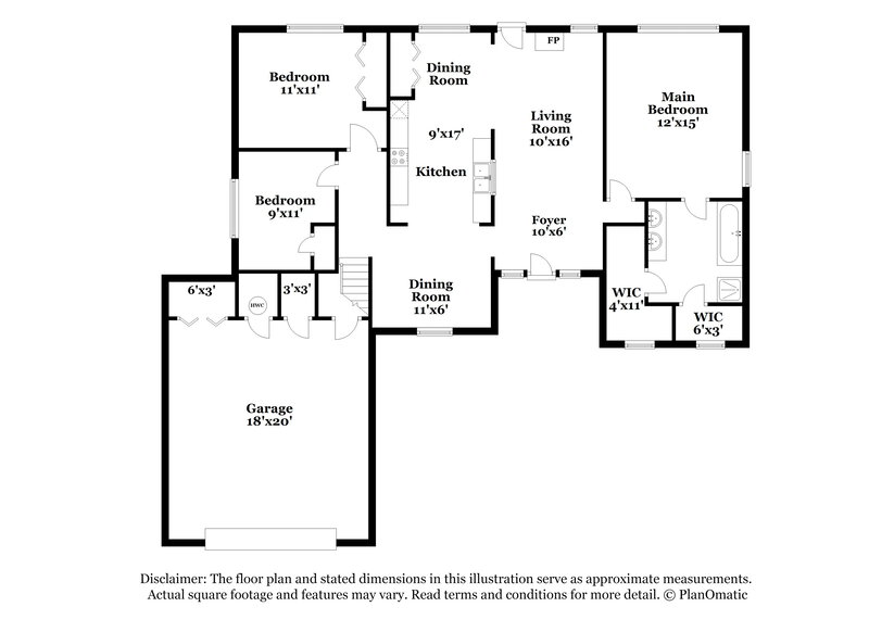 2,185/Mo, 507 Crimson Ridge Dr Jonesboro, GA 30238 Floor Plan View
