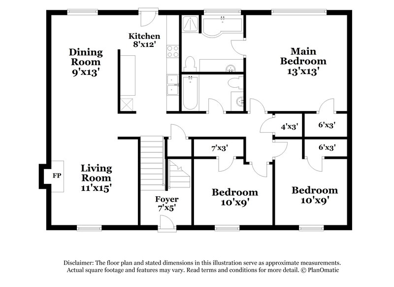 2,660/Mo, 2096 Dylan Ct Ellenwood, GA 30294 Floorplan View 2