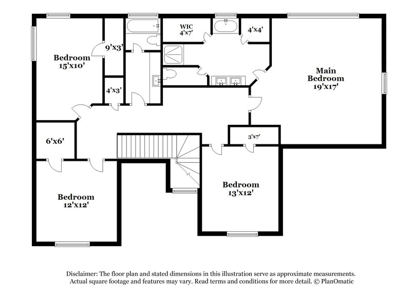 2,645/Mo, 802 Pinder Point Ct Lawrenceville, GA 30043 Floor Plan View