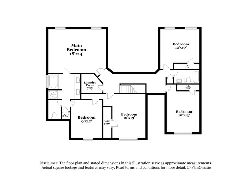 2,435/Mo, 1016 Balsam Wood Trl Villa Rica, GA 30180 Floor Plan View 2