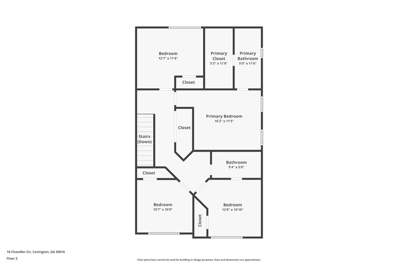 1,985/Mo, 10 Chandler Cir Covington, GA 30016 Floorplan View