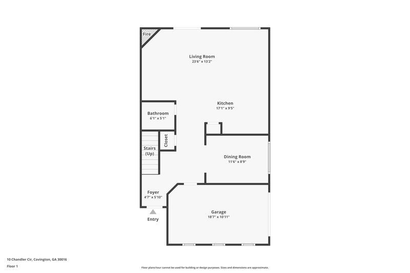 1,985/Mo, 10 Chandler Cir Covington, GA 30016 Floorplan View 2