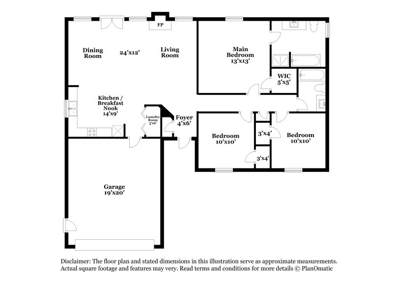 1,725/Mo, 108 W Bridge Dr Dallas, GA 30157 Floor Plan View