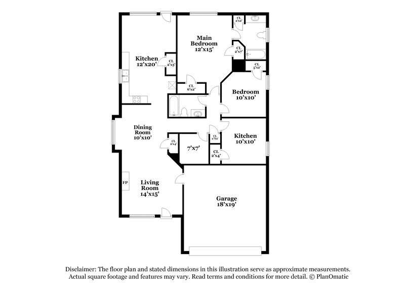 1,660/Mo, 210 Victoria Blvd Oxford, GA 30054 Floor Plan View