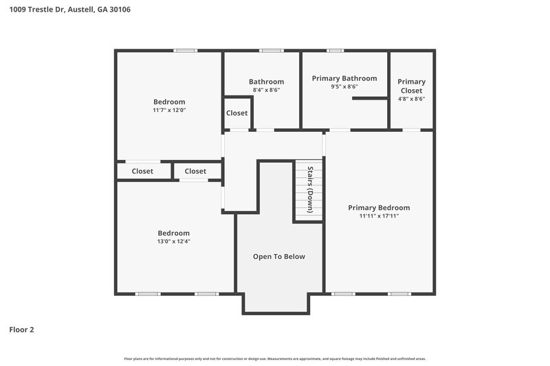 2,345/Mo, 1009 Trestle Dr Austell, GA 30106 Floor Plan View 2