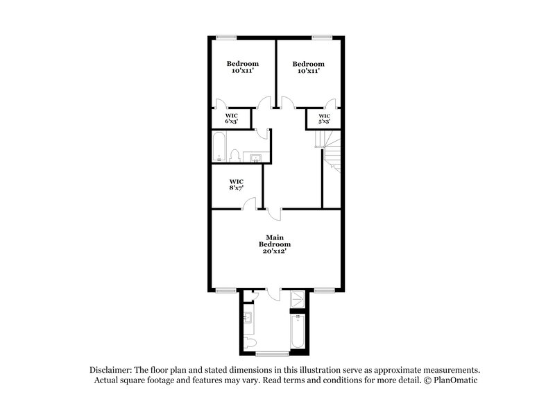1,930/Mo, 2883 Windsor Forrest Ct College Park, GA 30349 Floor Plan View
