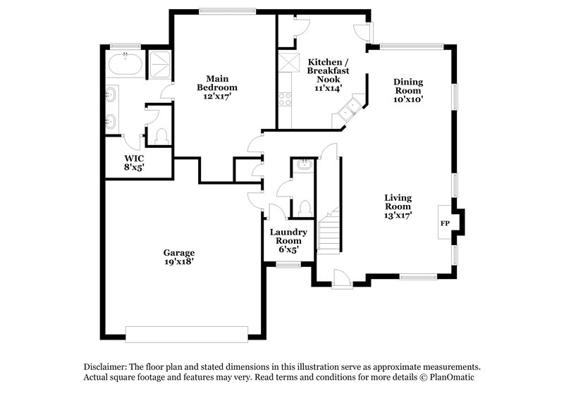 2,320/Mo, 216 Rivergate Ct Jonesboro, GA 30238 Floorplan View