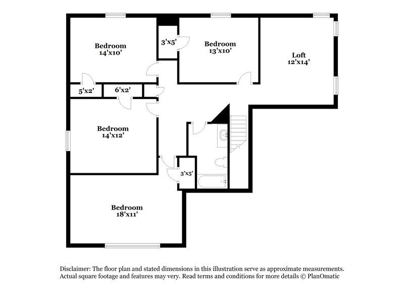 2,320/Mo, 216 Rivergate Ct Jonesboro, GA 30238 Floorplan View 2