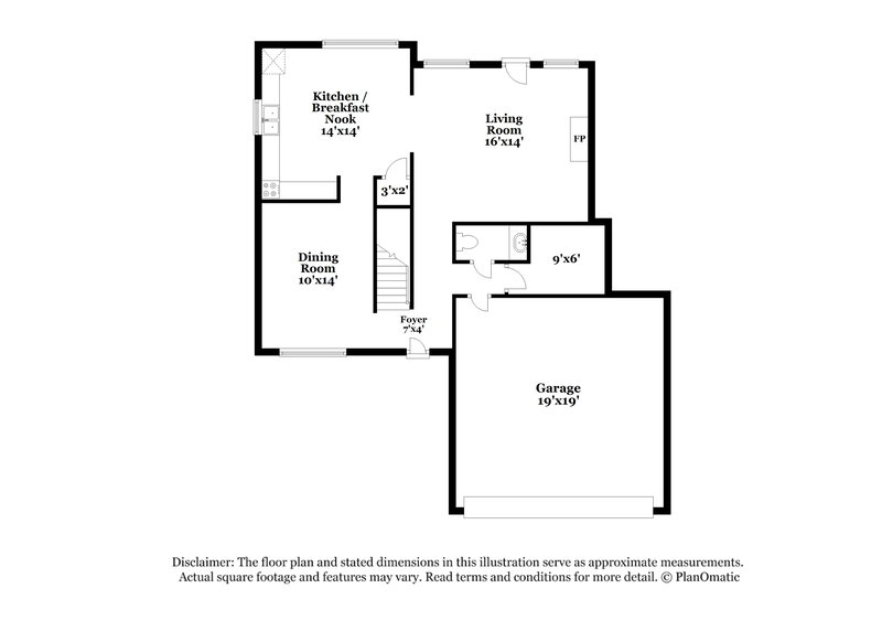 2,075/Mo, 239 Stallion Trl Riverdale, GA 30274 Floor Plan View