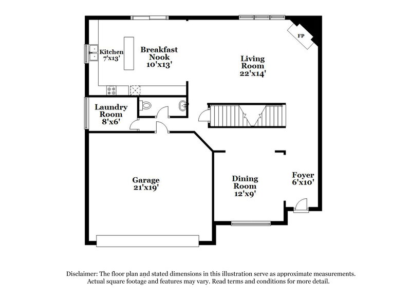 2,280/Mo, 3122 Normandy Rdg Lawrenceville, GA 30044 Floor Plan View