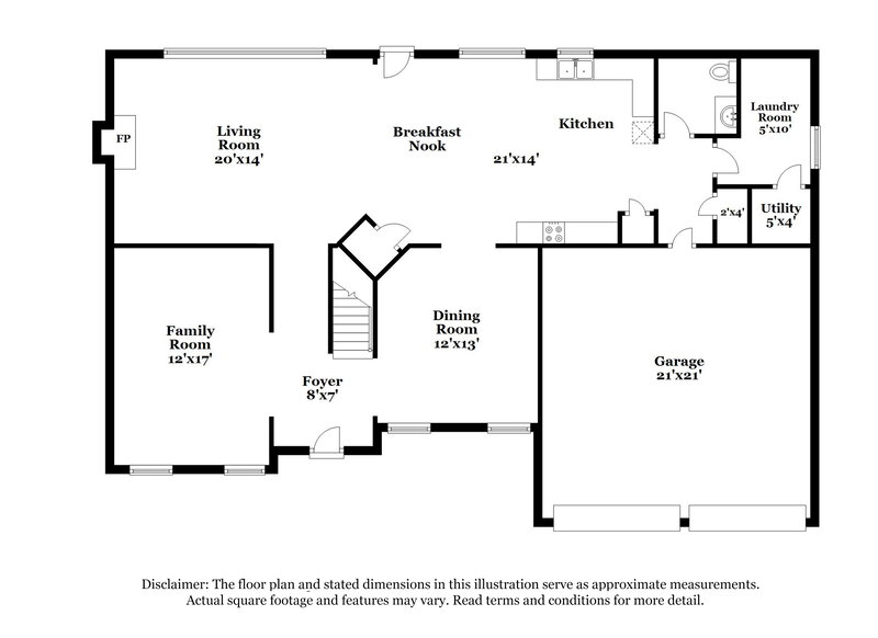 2,425/Mo, 3511 Kittery Dr Snellville, GA 30039 Floorplan View