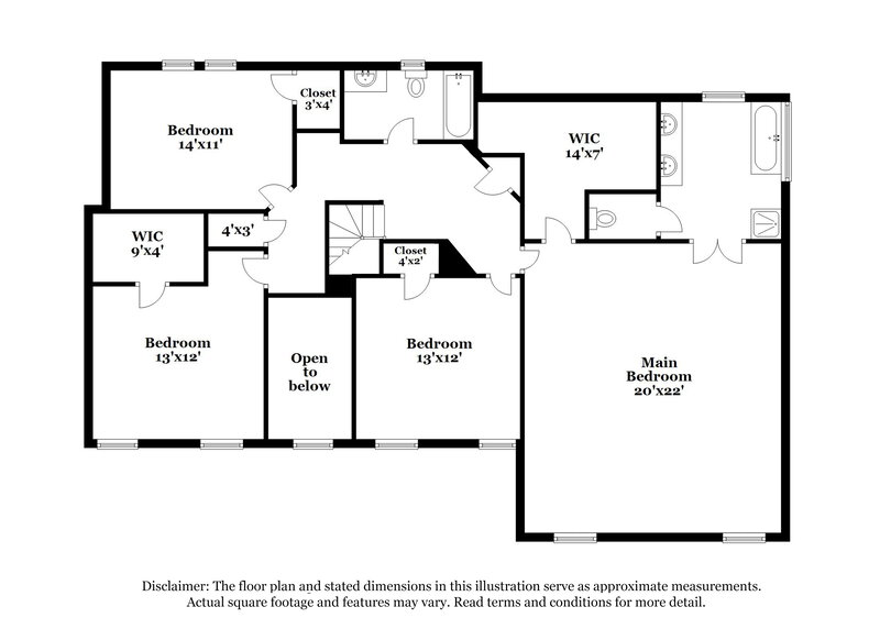 2,425/Mo, 3511 Kittery Dr Snellville, GA 30039 Floorplan View 2