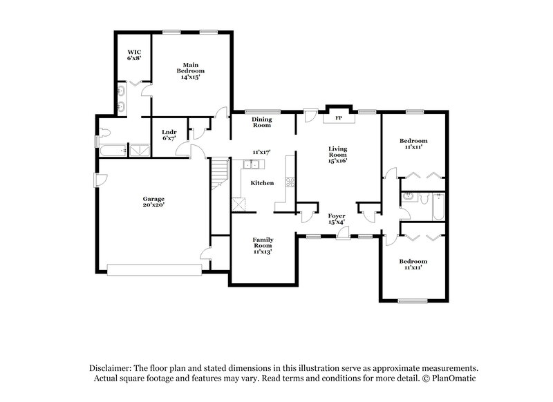 2,095/Mo, 135 Dearing Woods Way Covington, GA 30014 Floor Plan View