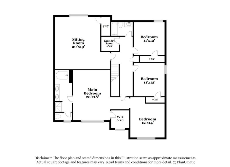 2,405/Mo, 4246 Holliday Rd Atlanta, GA 30349 Floor Plan View 2